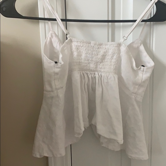 White Forever 21 cropped tank top - Picture 2 of 3